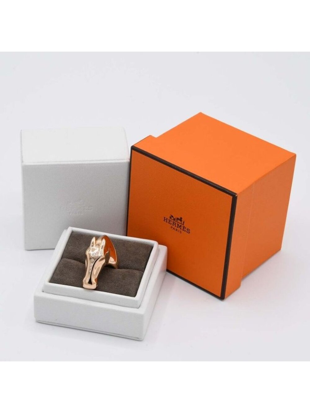 Hermes Ring Gallop 53 12 750 Diamonds 31.5 g Accessories - Picture 8 of 9
